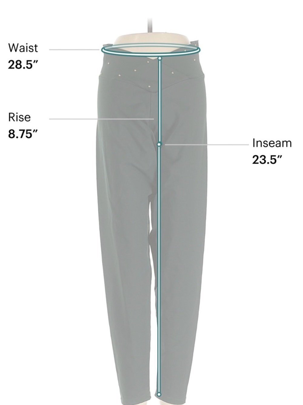 Lure Fitness Dance Leggings in Dark Green - Picture 5 of 6